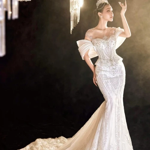 Váy Cưới ĐUÔI CÁ THIẾT KẾ